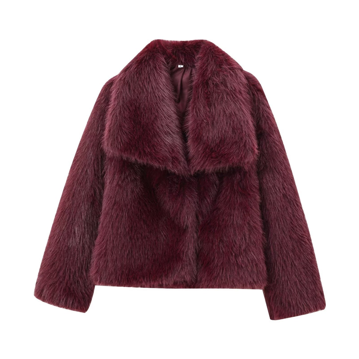 French Style Women’s Faux Fur Cropped Jacket