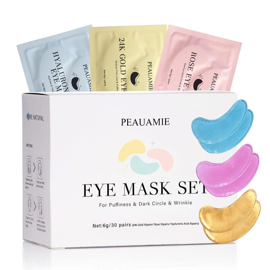 Under Eye Patches Gold and Hyaluronic Acid for Puffy Eyes