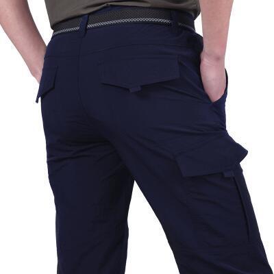 Solid Color Multi-Pocket Waterproof Outdoor Trousers