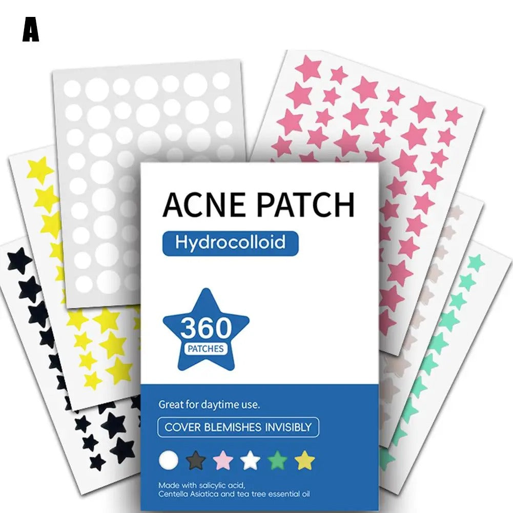 360 Pcs Colorful Hydrocolloid Acne Patches